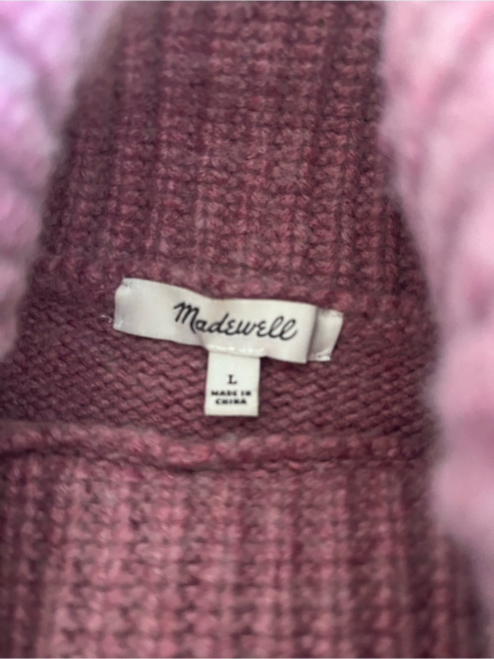 Madewell Turtleneck Knit Sweater in Dusty Rose - Picture 4 of 7